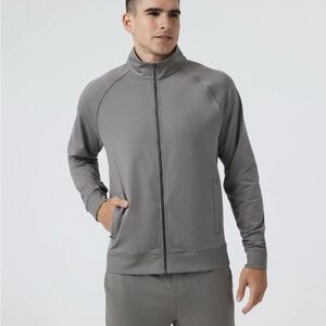 NWT Vuori Men’s Coronado Novelty Full Zip Jacket Large Dolomite Heather Gray